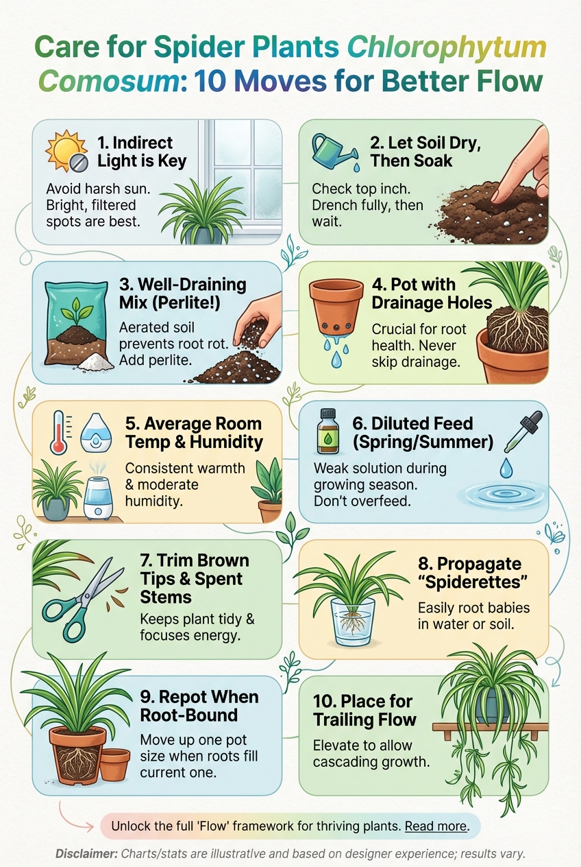 Care for Spider Plants Chlorophytum Comosum: 10 Moves for Better Flow - photo 4