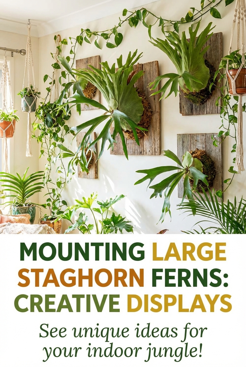 Mounting Large Staghorn Ferns Creative Displays - photo 2