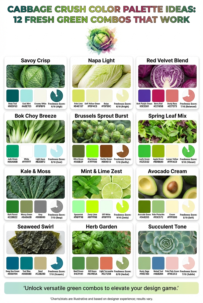 Cabbage Crush Color Palette Ideas: 12 Fresh Green Combos That Work - photo 3