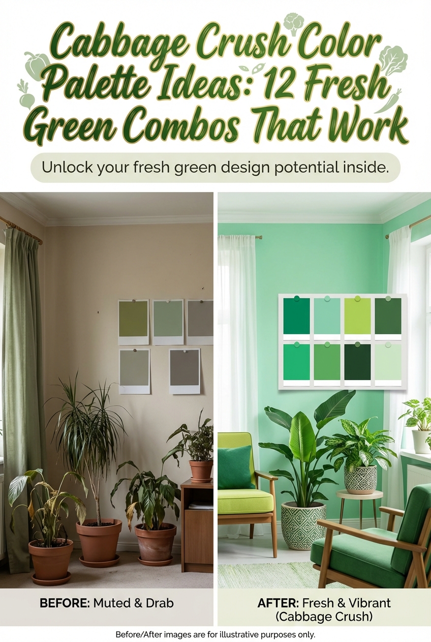 Cabbage Crush Color Palette Ideas: 12 Fresh Green Combos That Work - photo 5