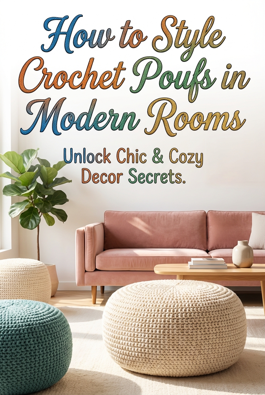 How to Style Crochet Poufs in Modern Rooms - photo 2