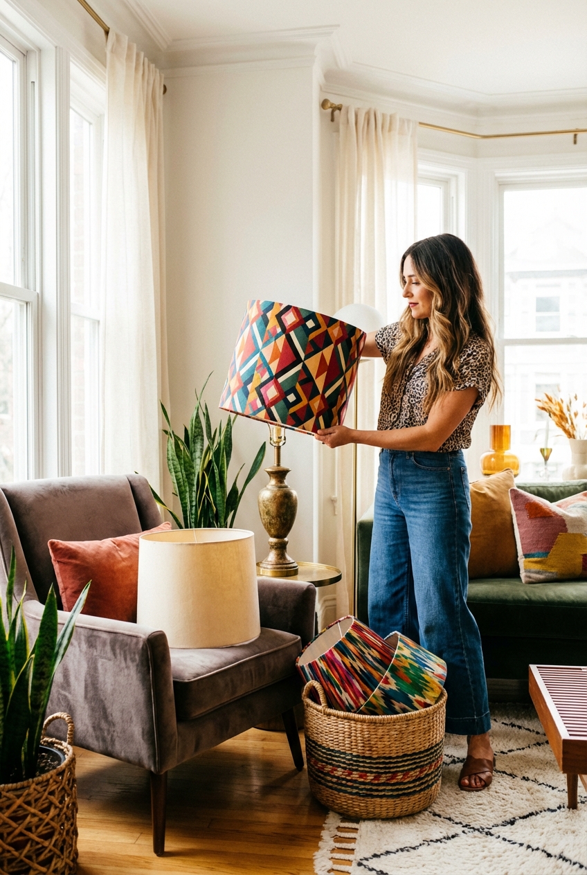 DIY Lamp Shade Swap: the fastest way to change the mood