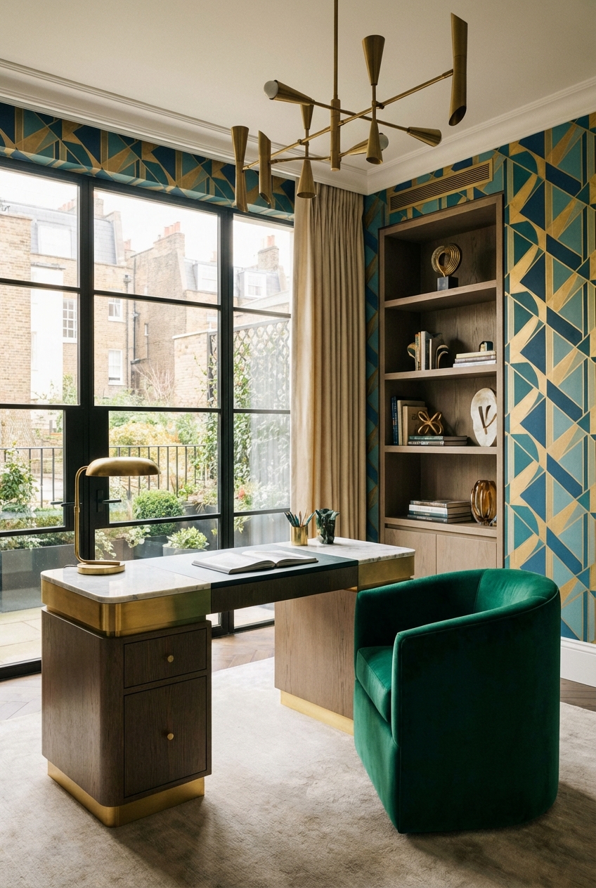 Neo Deco Home Office Makeover Plan: Focused, Beautiful, Functional