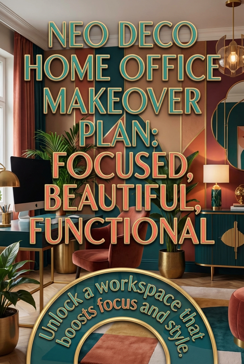 Neo Deco Home Office Makeover Plan: Focused, Beautiful, Functional - photo 2