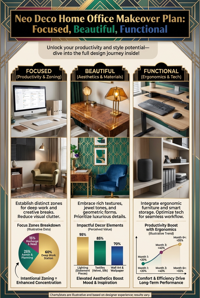 Neo Deco Home Office Makeover Plan: Focused, Beautiful, Functional - photo 3