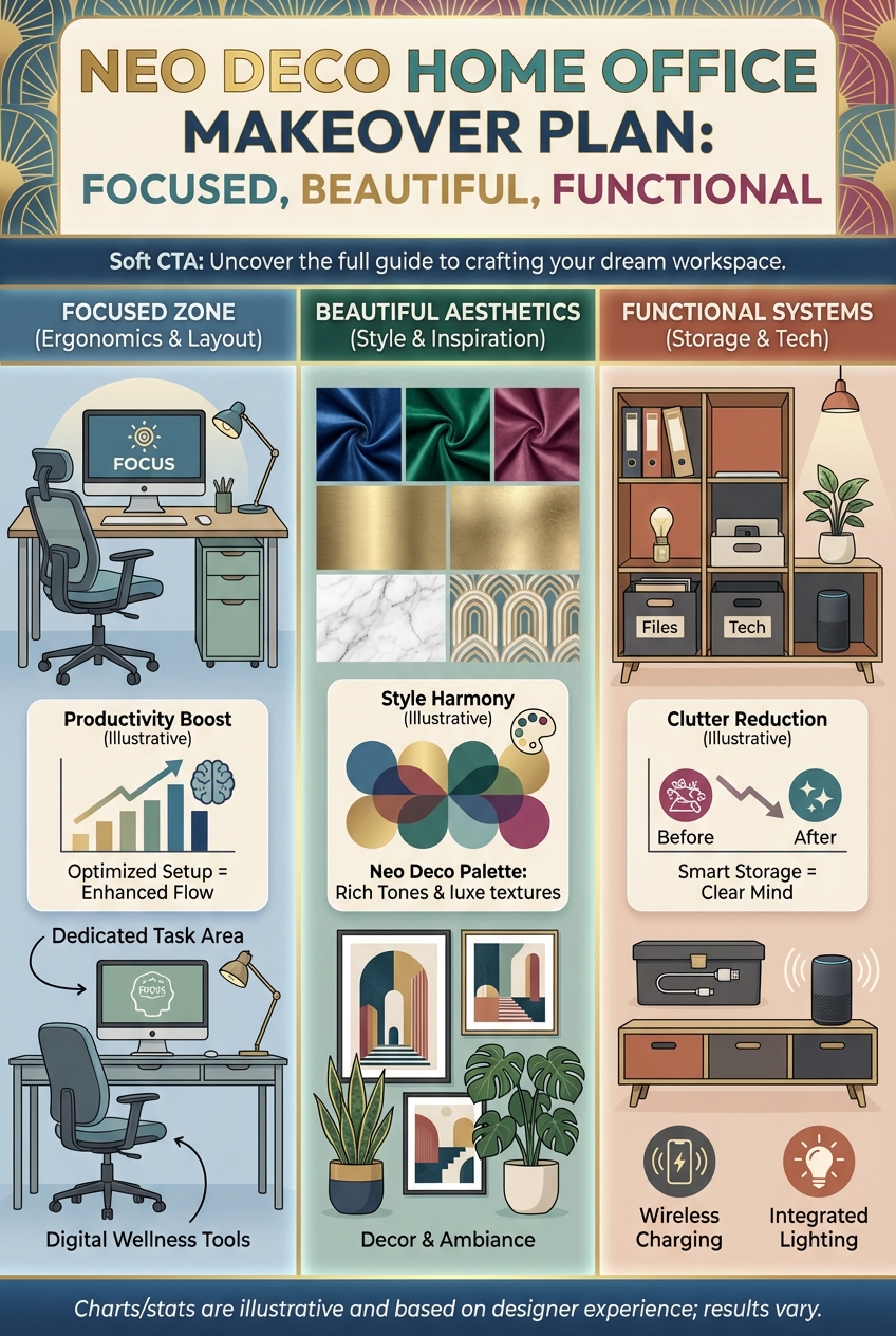 Neo Deco Home Office Makeover Plan: Focused, Beautiful, Functional - photo 4
