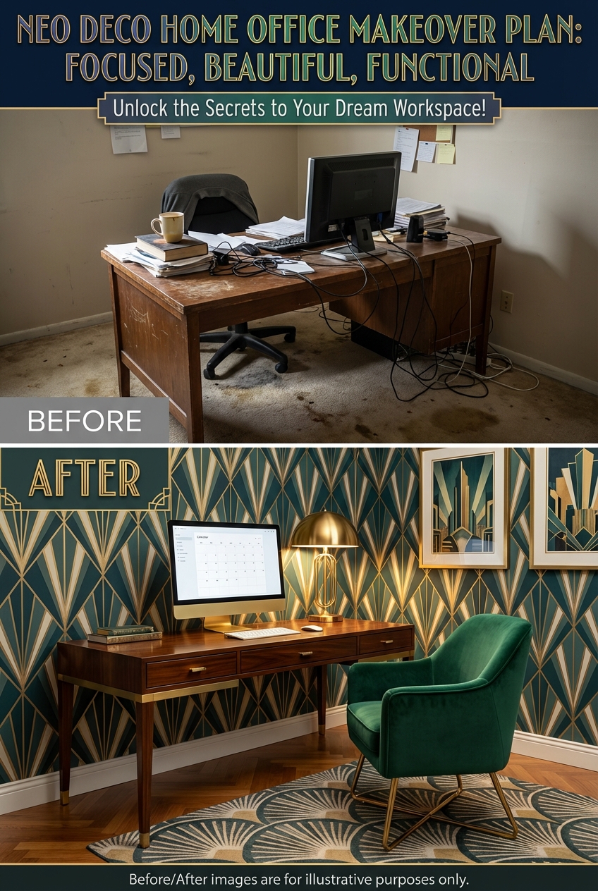 Neo Deco Home Office Makeover Plan: Focused, Beautiful, Functional - photo 5