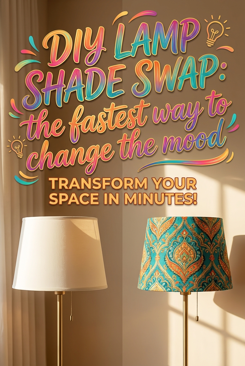 DIY Lamp Shade Swap: the fastest way to change the mood - photo 2