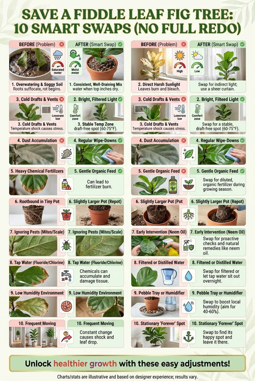 Save a Fiddle Leaf Fig Tree: 10 Smart Swaps (no Full Redo) - photo 3