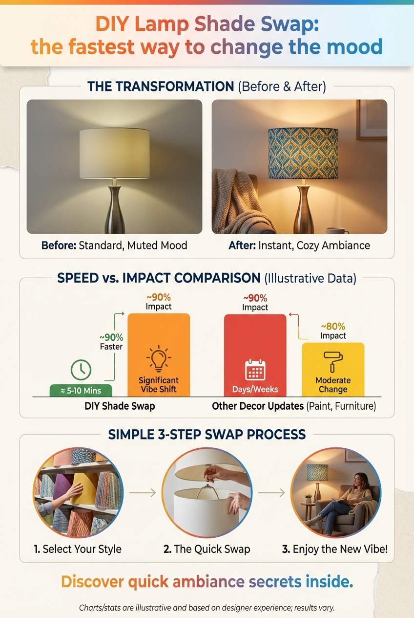 DIY Lamp Shade Swap: the fastest way to change the mood - photo 3