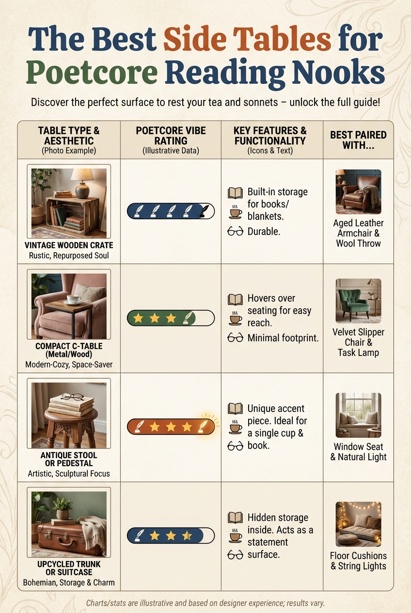 The Best Side Tables for Poetcore Reading Nooks - photo 3