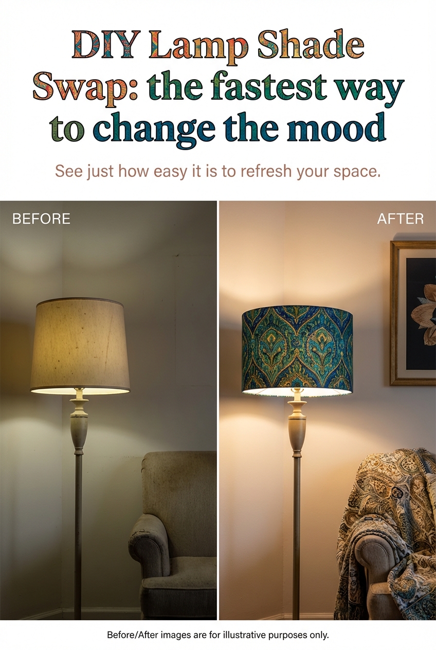 DIY Lamp Shade Swap: the fastest way to change the mood - photo 5