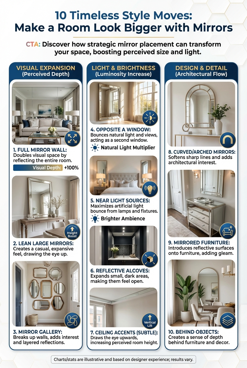 Ways to Make a Room Look Bigger with Mirrors: 10 Style Moves That Feel Timeless - photo 3