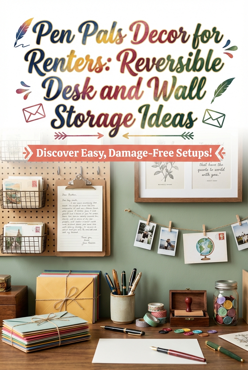 Pen Pals Decor for Renters: Reversible Desk and Wall Storage Ideas - photo 2