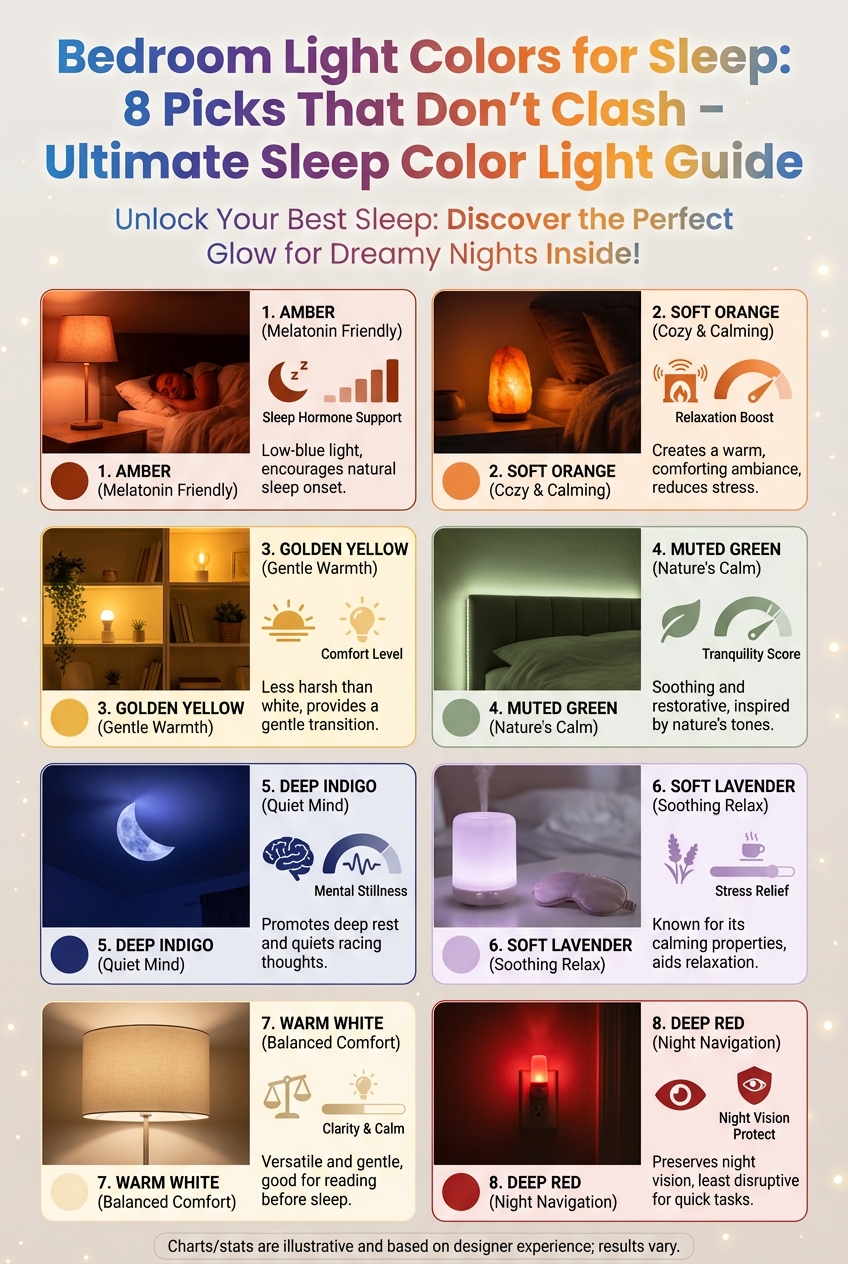 Bedroom Light Colors for Sleep Ultimate Sleep Color Light Guide: 8 Picks That Dont Clash - photo 3