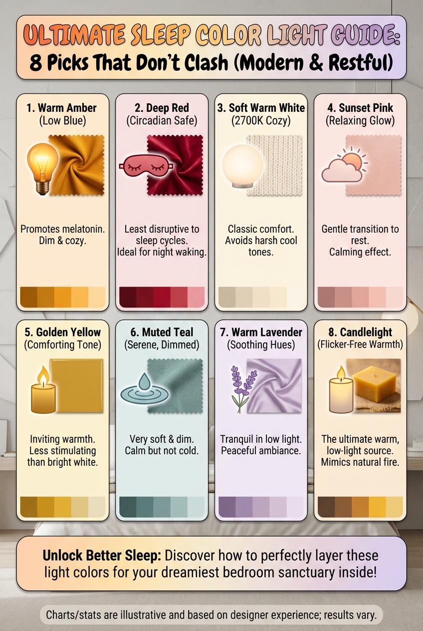 Bedroom Light Colors for Sleep Ultimate Sleep Color Light Guide: 8 Picks That Dont Clash - photo 4