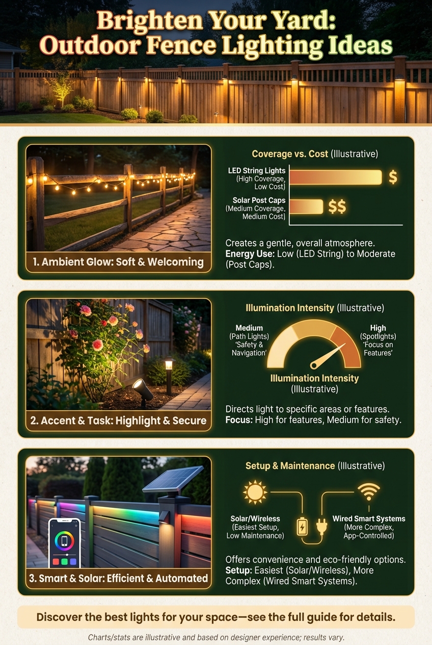 Brighten Your Yard Outdoor Fence Lighting Ideas - photo 3