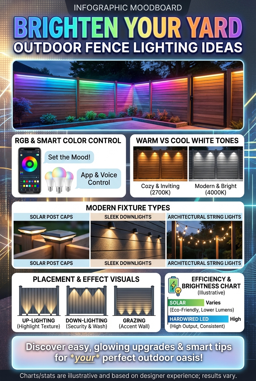 Brighten Your Yard Outdoor Fence Lighting Ideas - photo 4