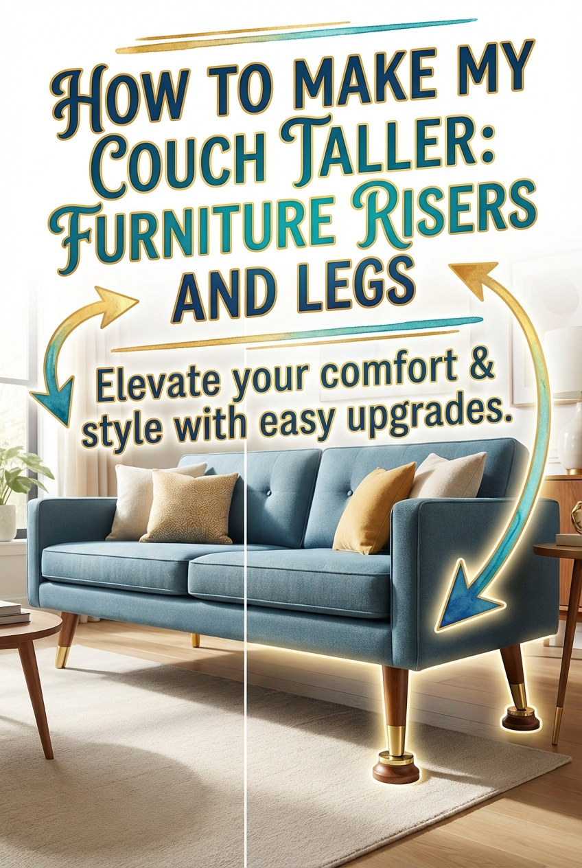 How to Make My Couch Taller Furniture Risers and Legs - photo 2