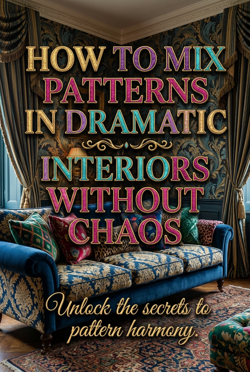 How to Mix Patterns in Dramatic Interiors Without Chaos - photo 2