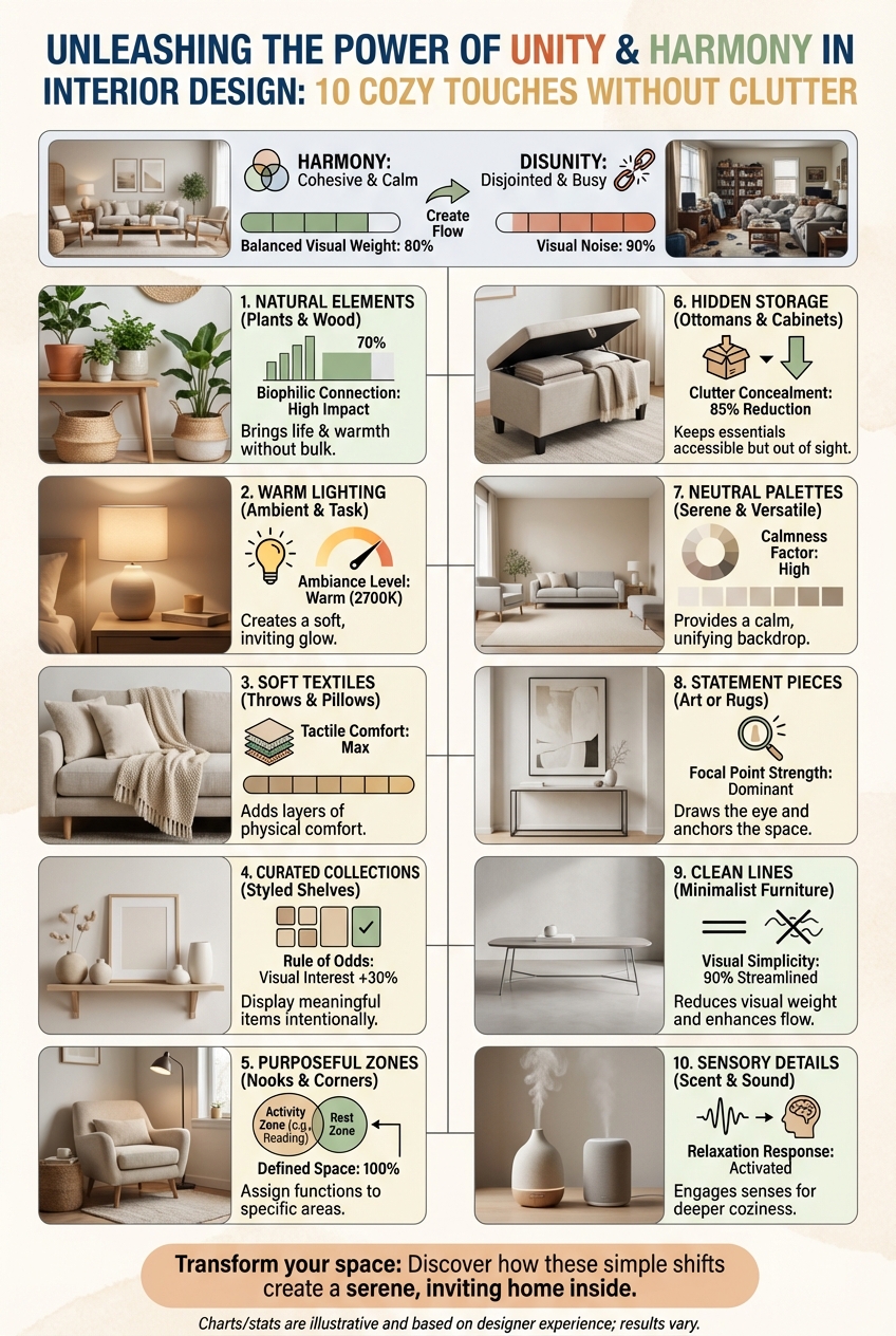 Unleashing the Power of Unity and Harmony in Interior Design: 10 Cozy Touches Without Clutter - photo 3