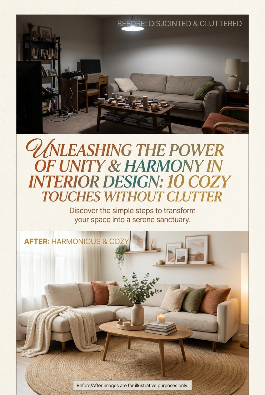 Unleashing the Power of Unity and Harmony in Interior Design: 10 Cozy Touches Without Clutter - photo 5