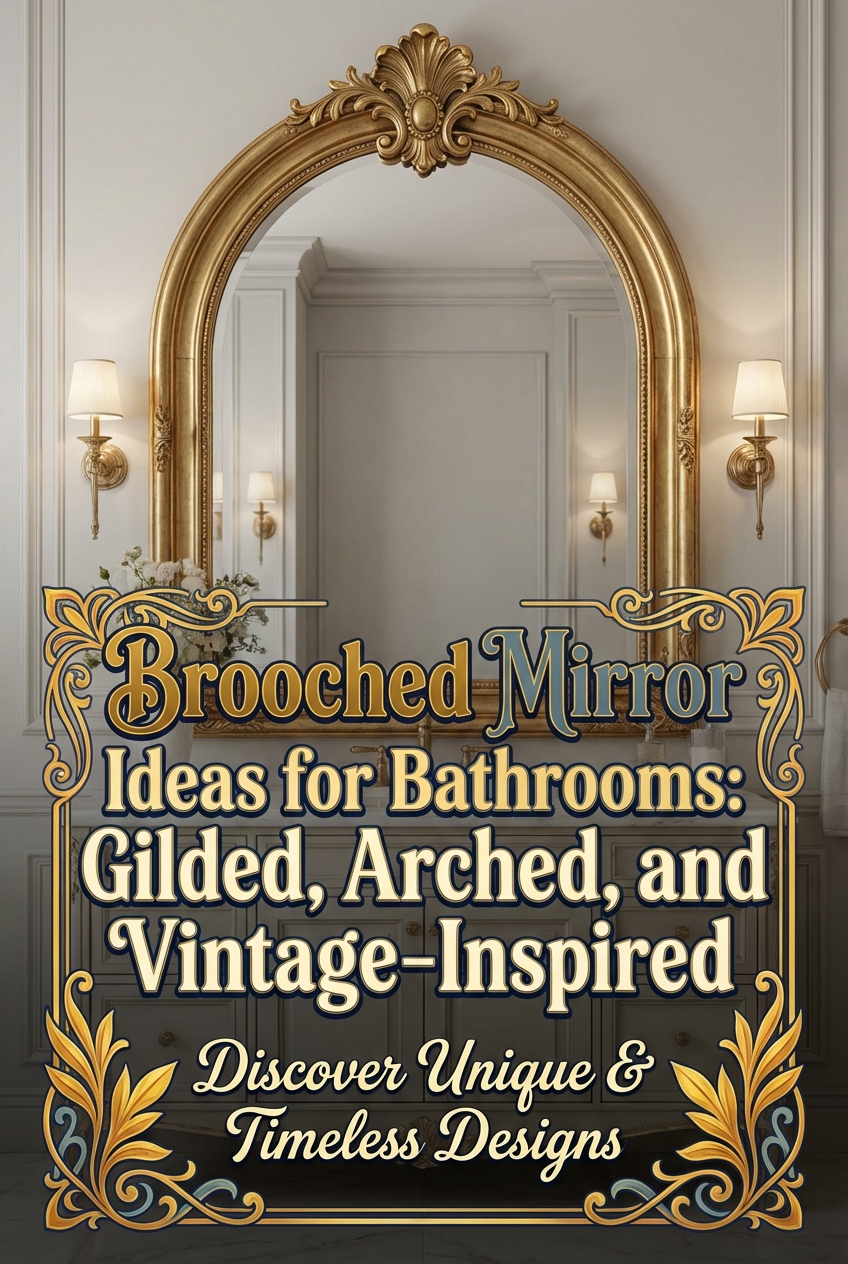 Brooched Mirror Ideas for Bathrooms: Gilded, Arched, and Vintage-Inspired - photo 2