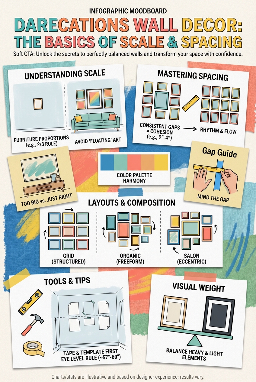 Darecations Wall Decor: The Basics of scale and spacing - photo 4