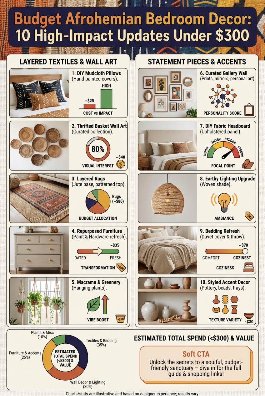Budget Afrohemian Bedroom Decor: 10 High-Impact Updates Under $300 - photo 3