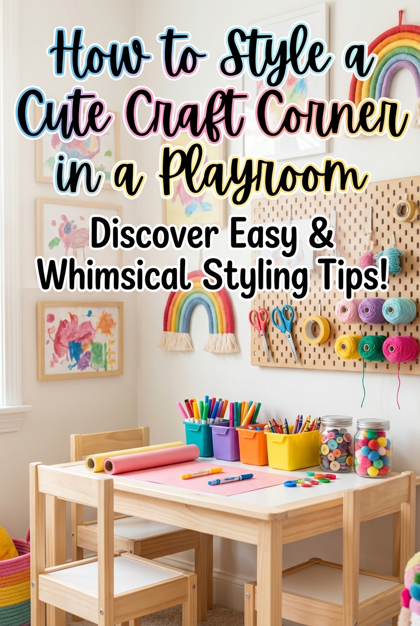How to Style a Cute Craft Corner in a Playroom - photo 2