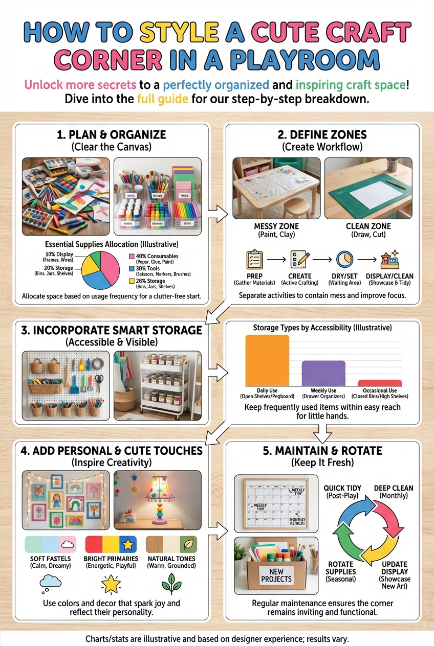 How to Style a Cute Craft Corner in a Playroom - photo 3