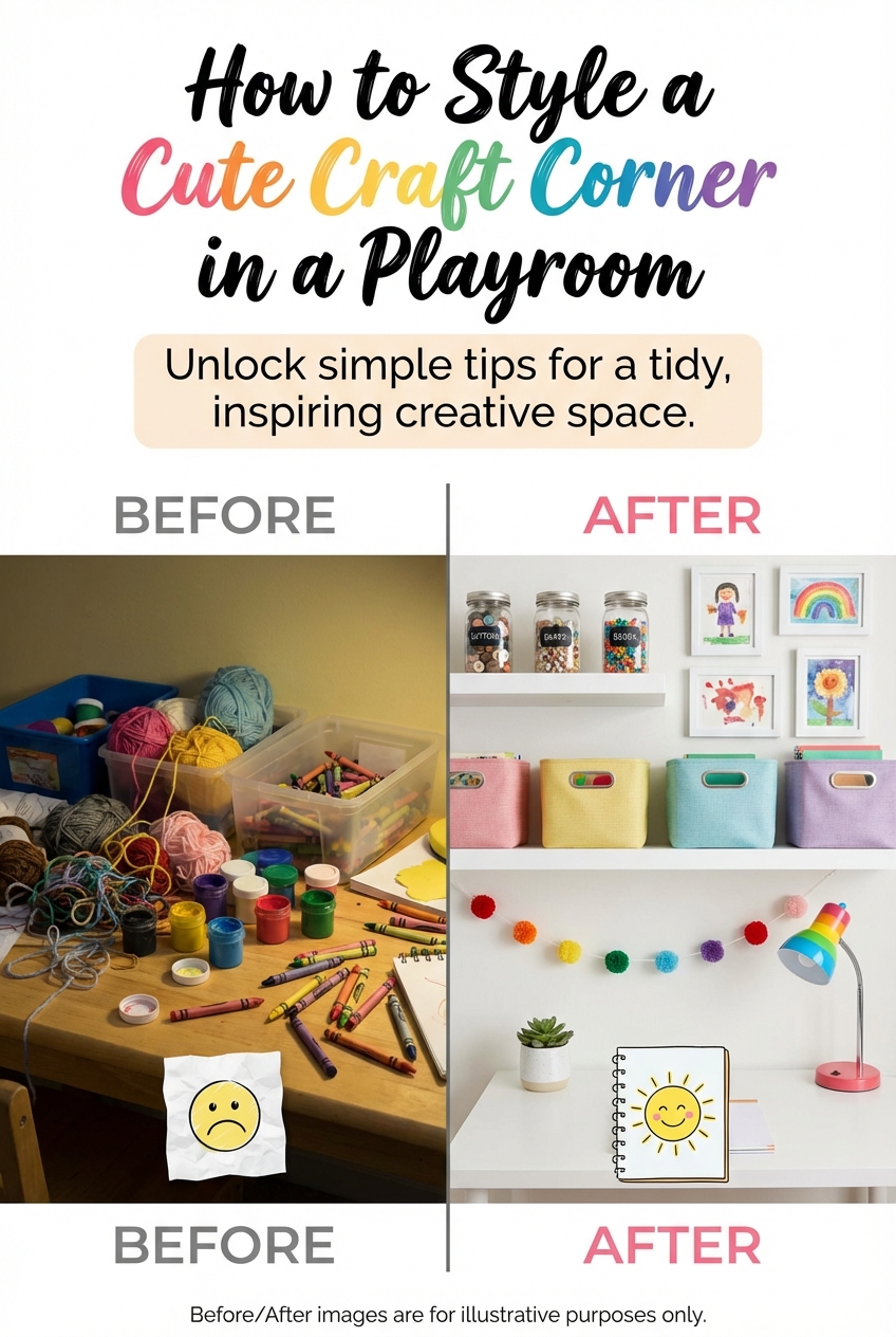 How to Style a Cute Craft Corner in a Playroom - photo 5