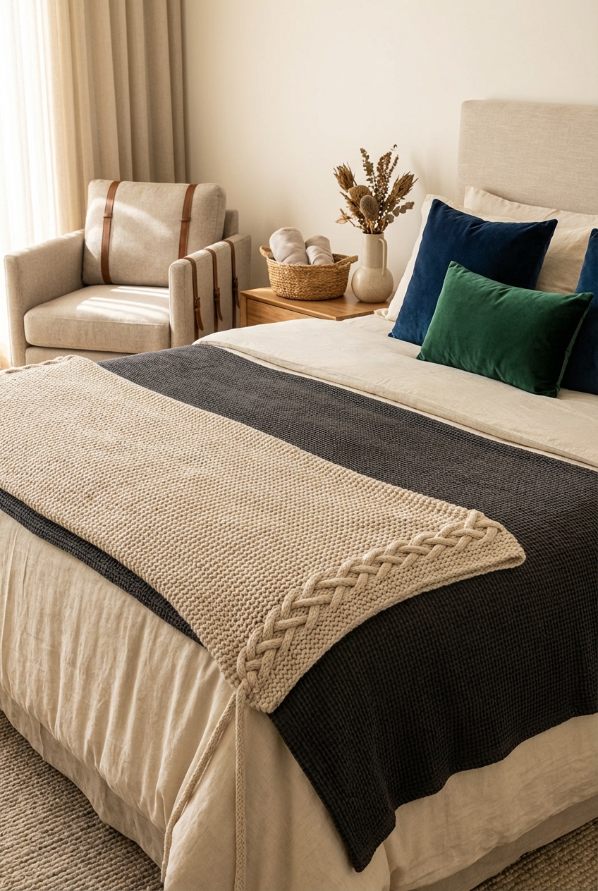 Laced Up Decor for a Guest Suite: Hotel-Soft Texture Details