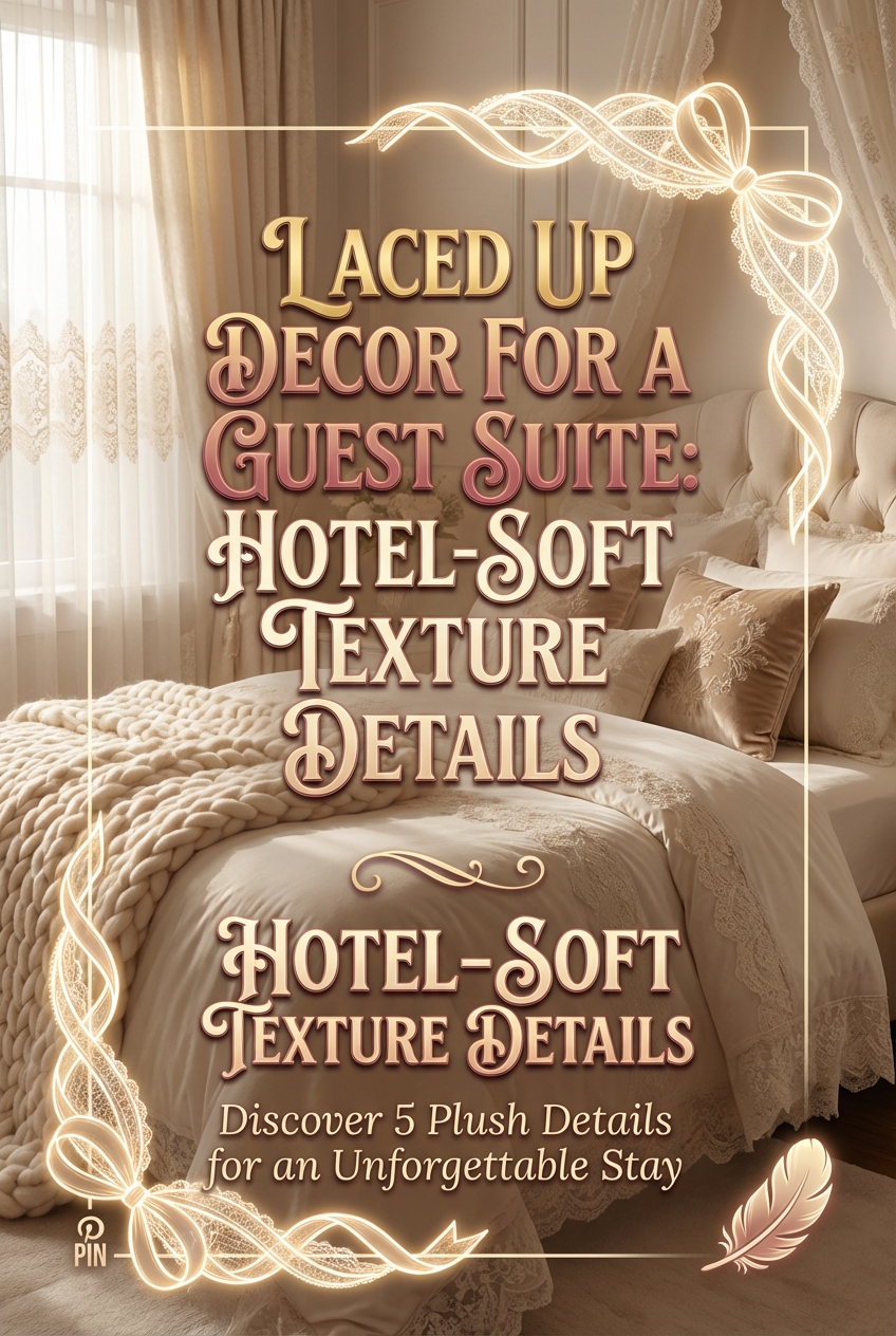 Laced Up Decor for a Guest Suite: Hotel-Soft Texture Details - photo 2