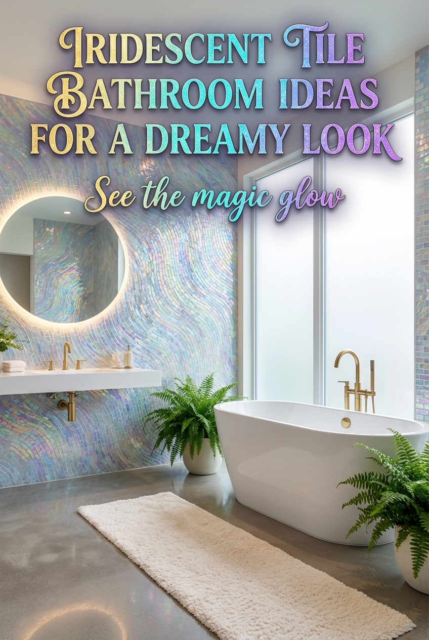 Iridescent Tile Bathroom Ideas for a Dreamy Look - photo 2
