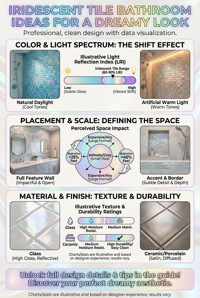 Iridescent Tile Bathroom Ideas for a Dreamy Look - photo 3