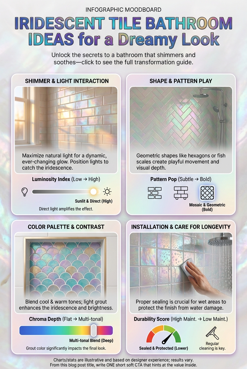 Iridescent Tile Bathroom Ideas for a Dreamy Look - photo 4