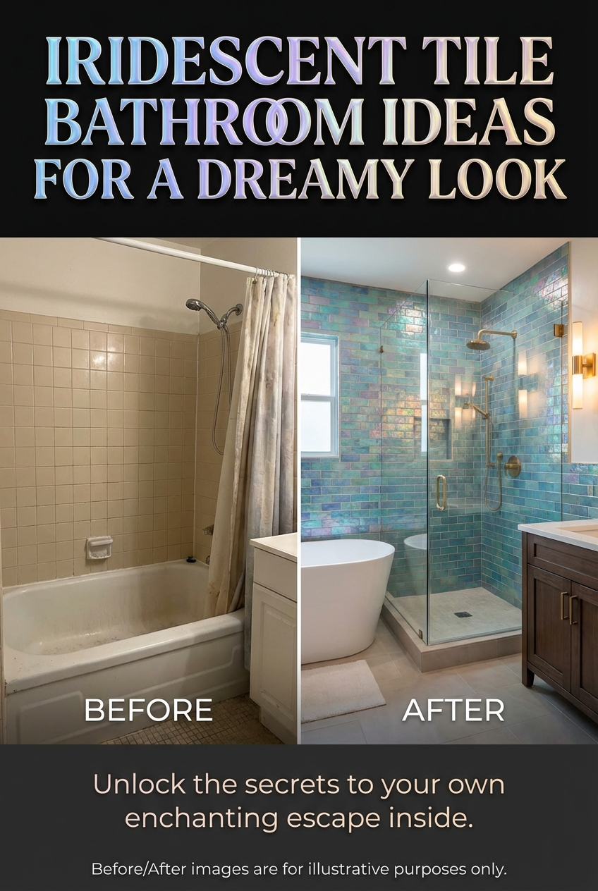 Iridescent Tile Bathroom Ideas for a Dreamy Look - photo 5