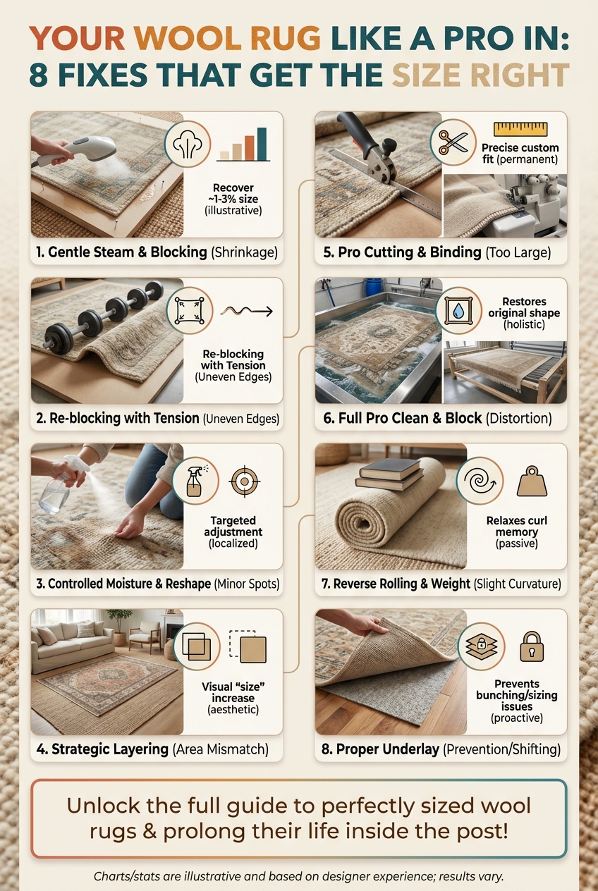 Your Wool Rug Like a Pro in: 8 Fixes That Get the Size Right - photo 3