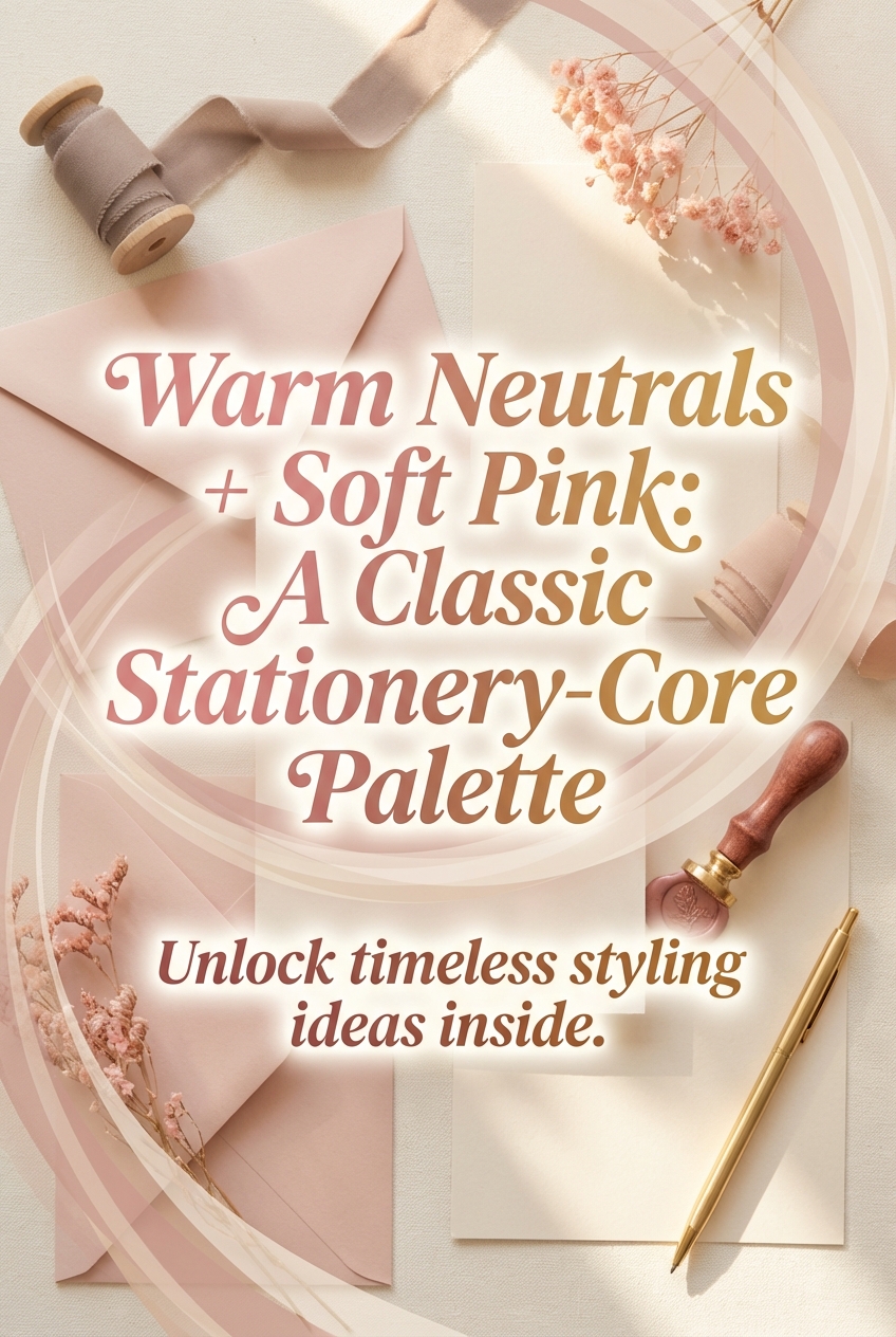 Warm Neutrals + Soft Pink: A Classic Stationery-Core Palette - photo 2