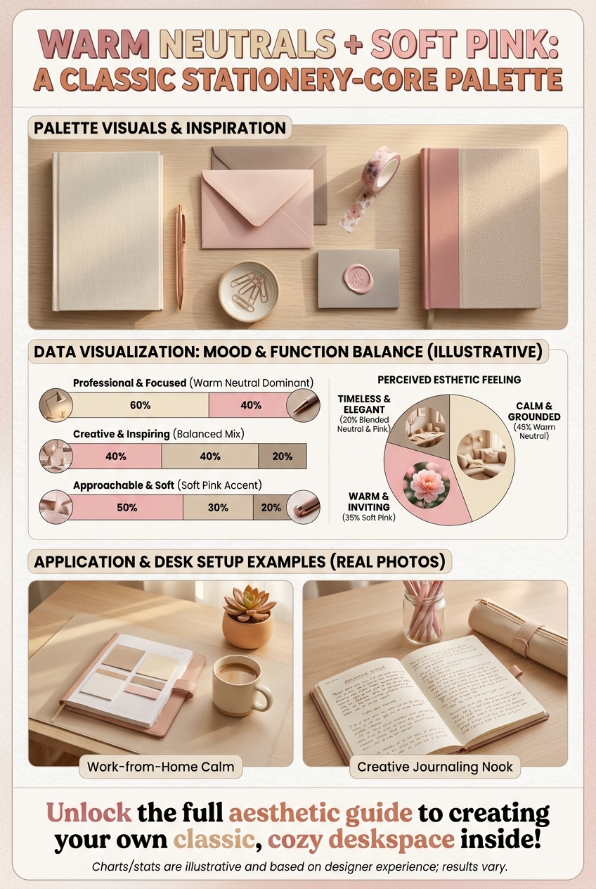 Warm Neutrals + Soft Pink: A Classic Stationery-Core Palette - photo 3