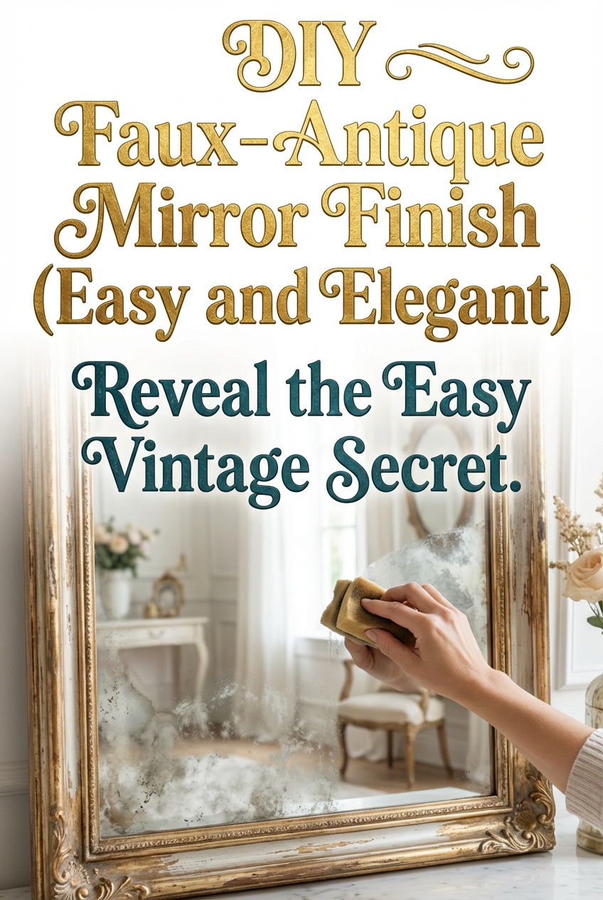 DIY Faux-Antique Mirror Finish (Easy and Elegant) - photo 2