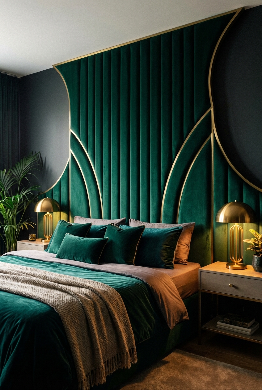 Vamp Romantic Headboard Ideas: Curves, Channels, and Dramatic Shape