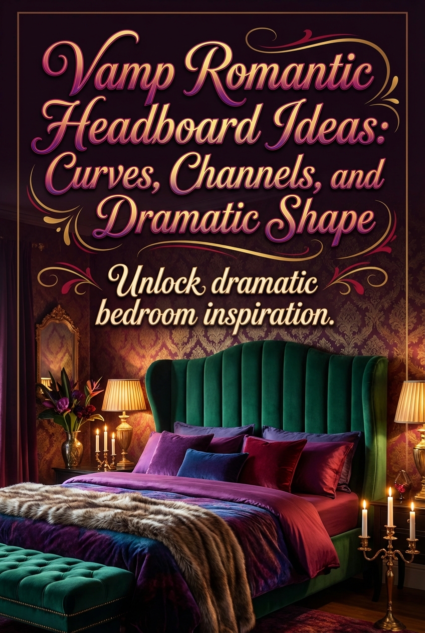 Vamp Romantic Headboard Ideas: Curves, Channels, and Dramatic Shape - photo 2