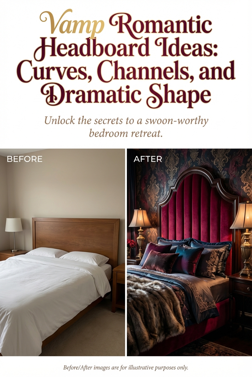 Vamp Romantic Headboard Ideas: Curves, Channels, and Dramatic Shape - photo 5