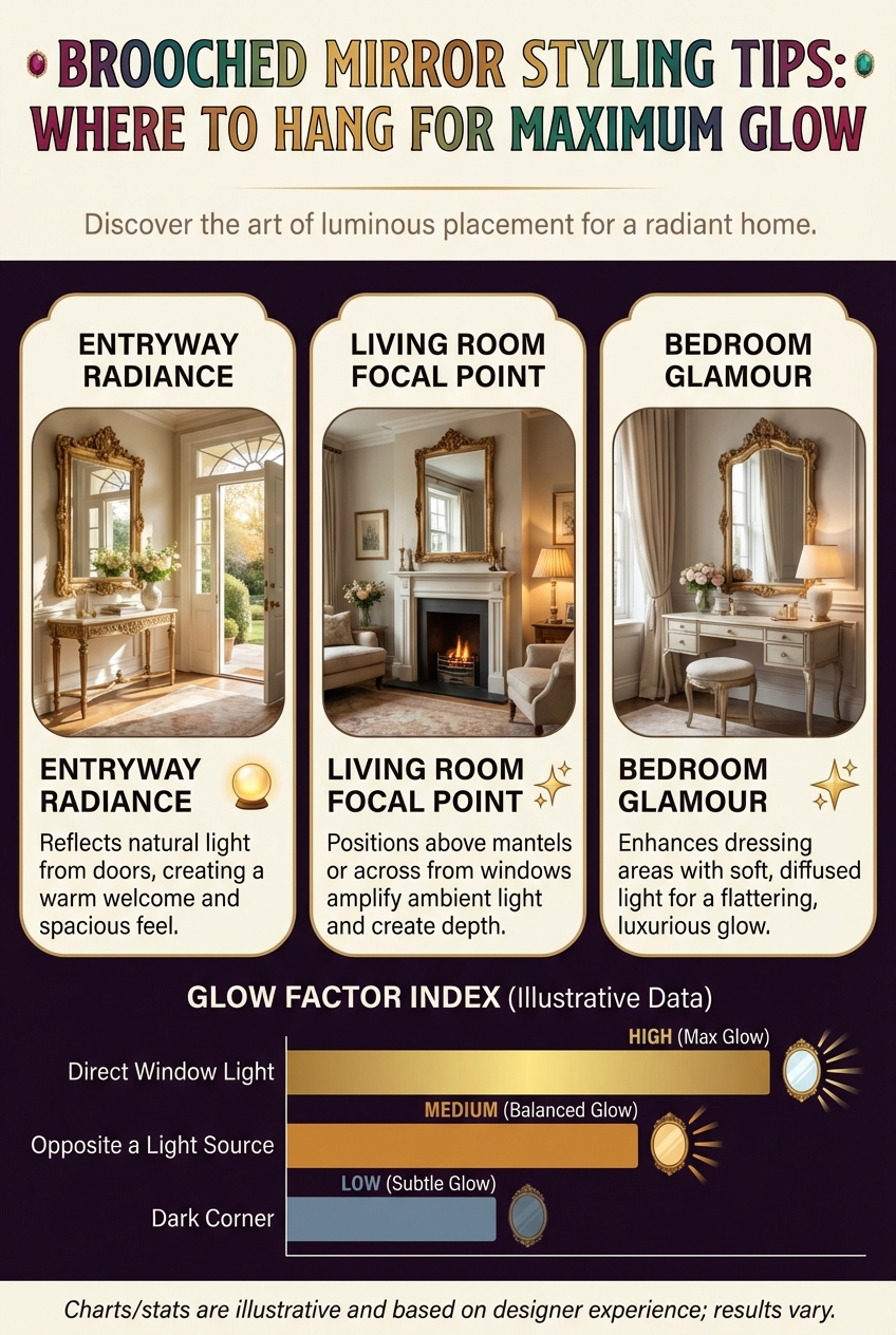 Brooched Mirror Styling Tips: Where to Hang for Maximum Glow - photo 3