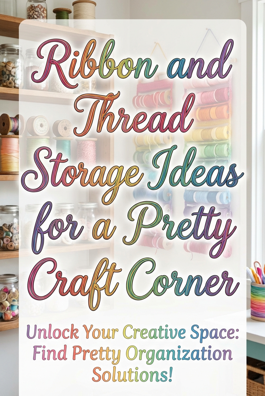 Ribbon and Thread Storage Ideas for a Pretty Craft Corner - photo 2
