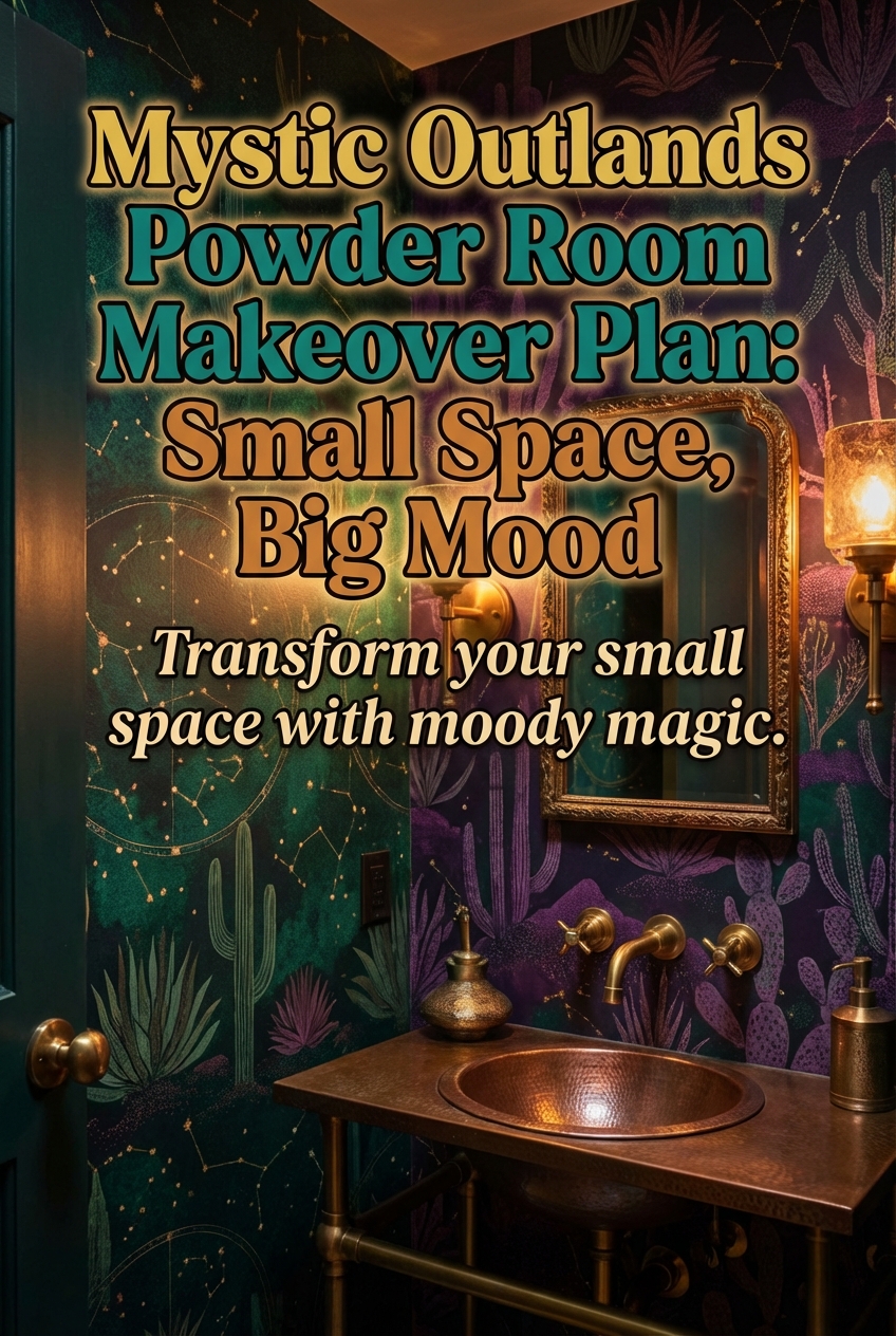Mystic Outlands Powder Room Makeover Plan: Small Space, Big Mood - photo 2