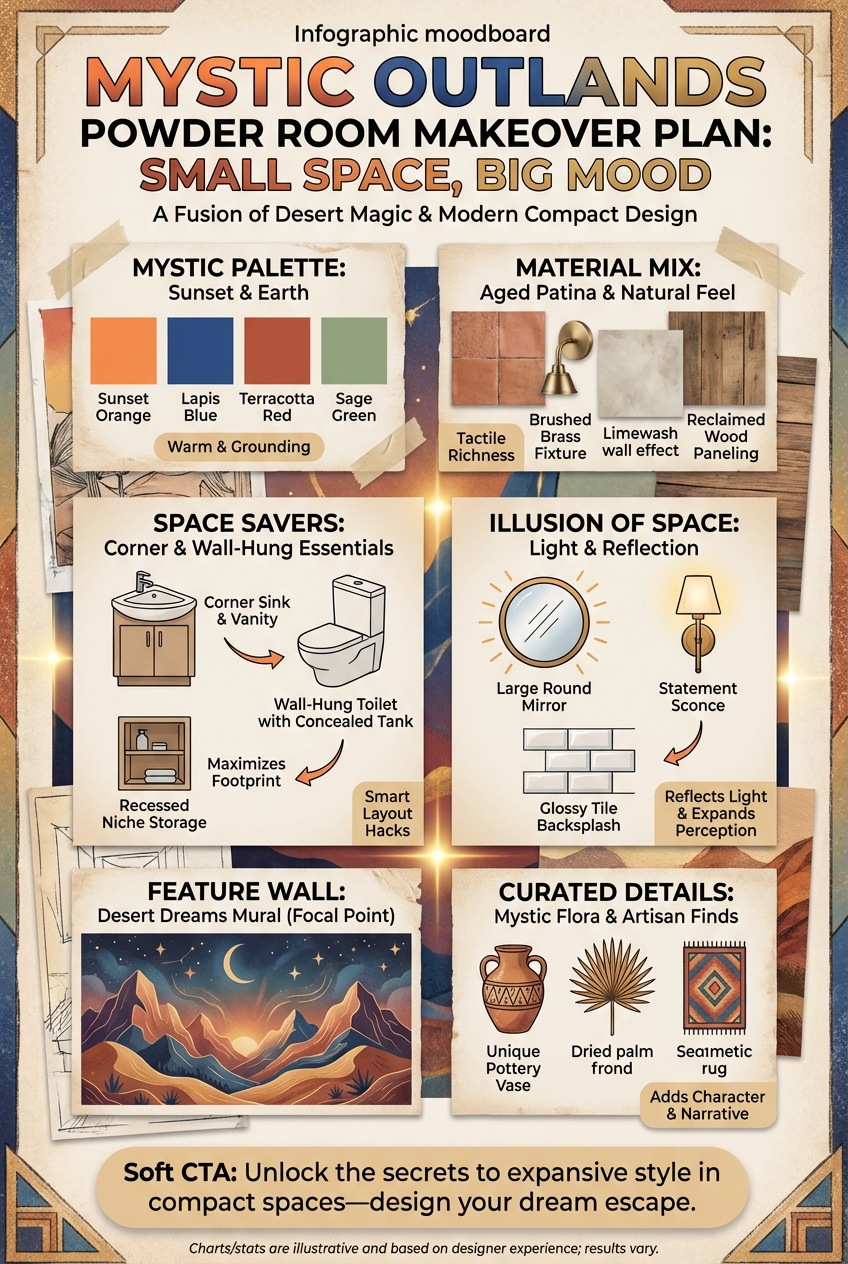 Mystic Outlands Powder Room Makeover Plan: Small Space, Big Mood - photo 4