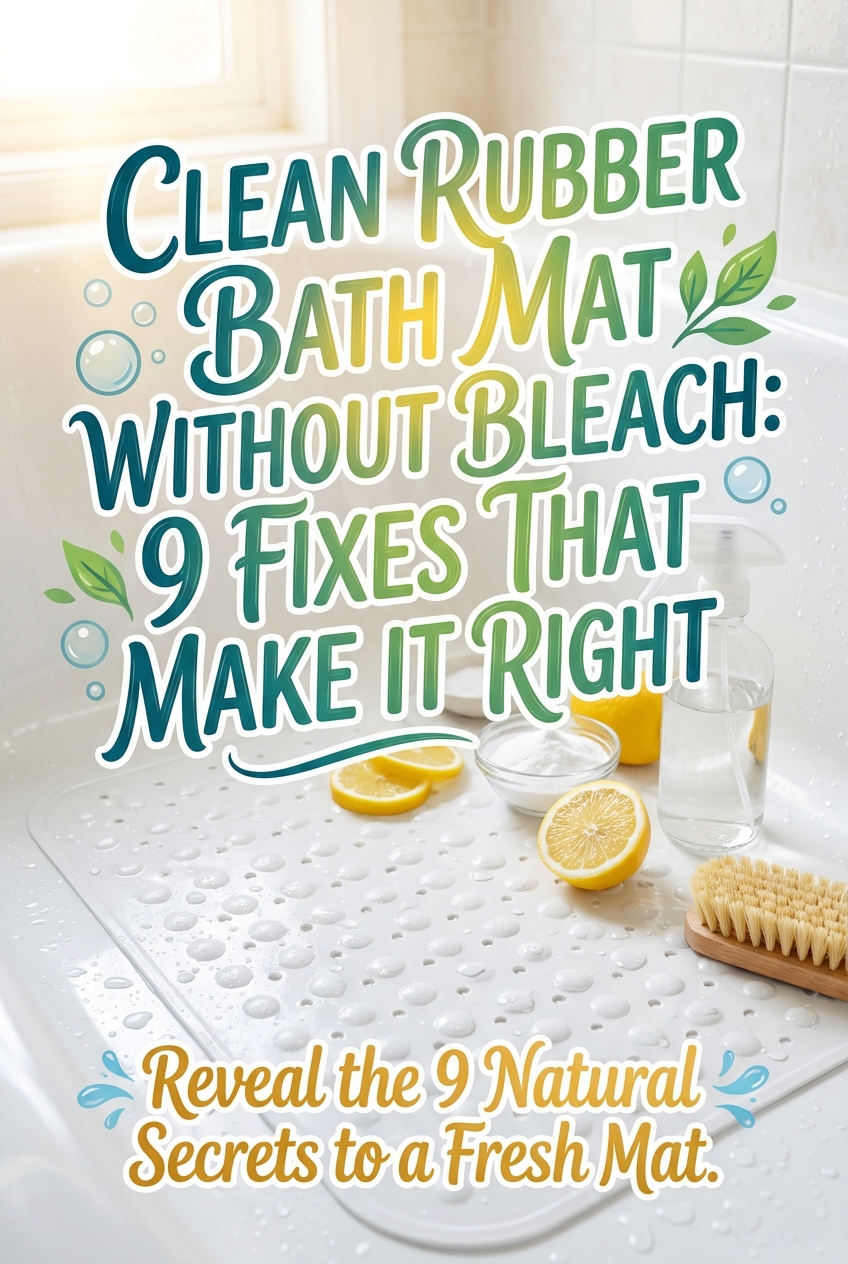 Clean Rubber Bath Mat Without Bleach: 9 Fixes That Make It Feel Right - photo 2